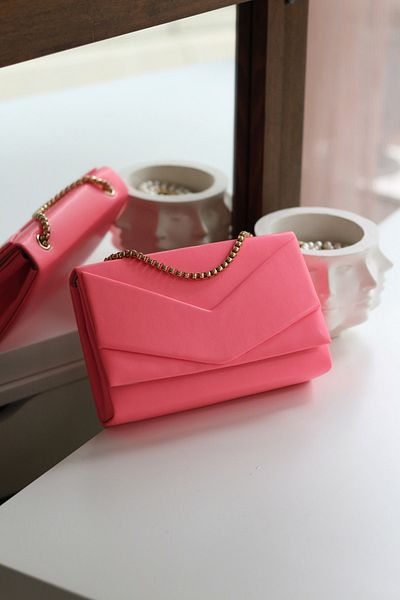 Moom Bag Γυναικεία τσάντα ώμου Candy Pink Envelope Box