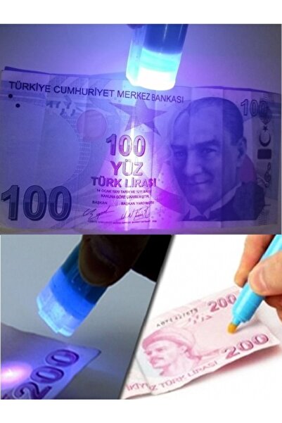 PerfectTrade Işıklı Para Kontrol Test Kalemi Mor Işıklı Para Kontrol Kalemi (mavi)