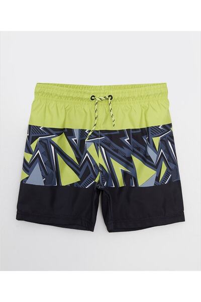 LC Waikiki Elastični struk Štampano Brzo se suši Kupaće šortseve za dečake