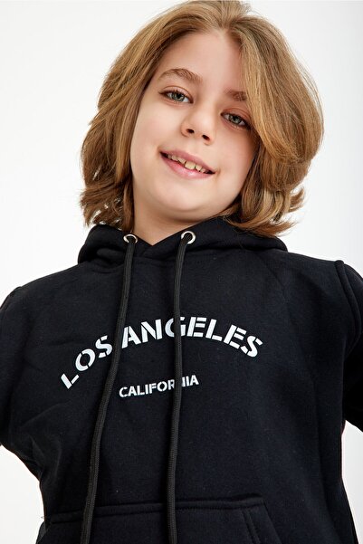 C&C Tekstil Παιδικό σετ φόρμας με στάμπα Unisex με κουκούλα κάτω-πάνω