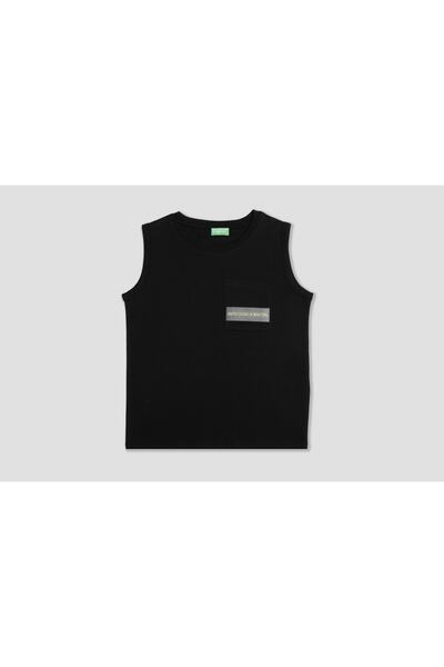 United Colors of Benetton Dečija majica Bnt-b20526 crna