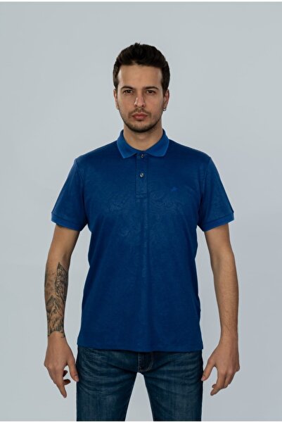 Moda Işık Polo kragna tamnoplave boje levo Sa deznom T-shirt