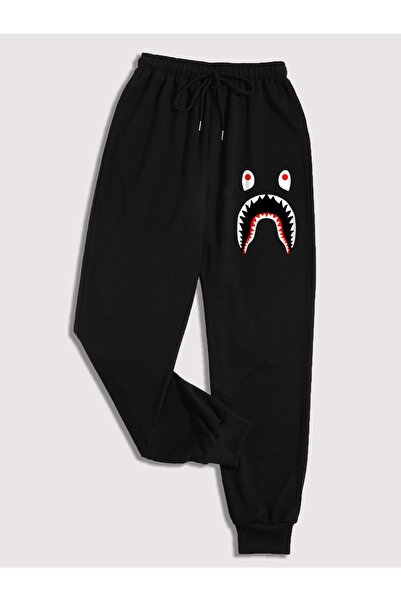 deep & qaiser بنطال رياضي قطني ممشط مطبوع للجنسين من بابي شارك