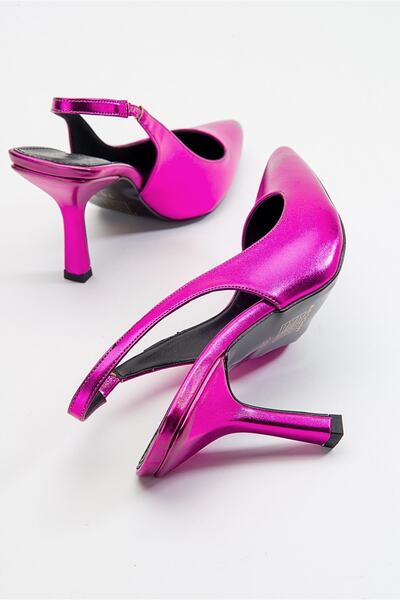LuviShoes Tocuri înalte pentru femei Ferry Fuchsia Metallic