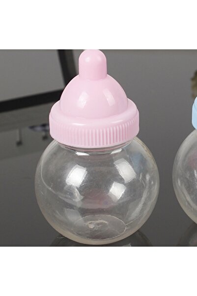 mutlu adım 12 قطعة من علبة زجاجات الأطفال البلاستيكية مقاس 5 × 8 سم مستديرة و...