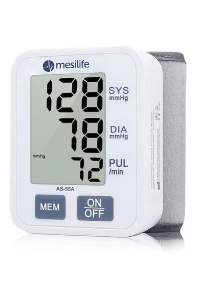 Mesilife Bilekten Ölçer 60 Adet Hafızalı Dıjıtal Tansiyon Aleti  As-55a