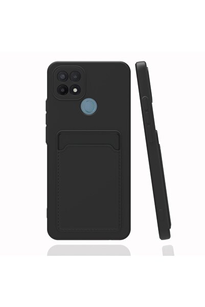 Fibaks حافظة لهاتف اوبو A15s مع حماية للكاميرا ومحفظة للبطاقات وغطاء سيليكون ...