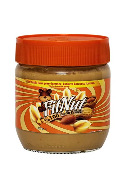 FitNut Şekersiz Fıstık Ezmesi (360 G)