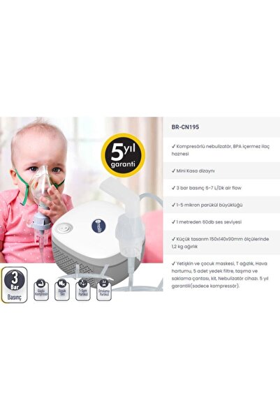 Mesilife Br-cn195 Kompresörlü Nebulizatör