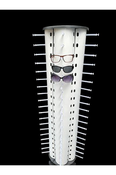 STAND MARKET Glasses Stand 95 Pieces Metal Legs Rotating Model