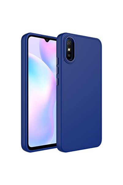 Rivor Xiaomi Redmi 9a Kılıf Metal Çerçeve Hassas Butonlu Renkli Içi Kadife La...