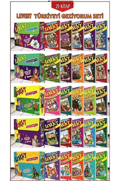 Timaş Çocuk Timaş Levent Türkiye’yi Geziyorum Serisi 5’li Tam Set (25 Kitap)