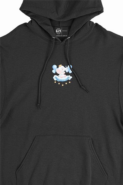 Cix Cute Boy Elephant Minimal Hanorac cu glugă