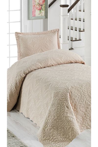 Örtüm Ivy Cappuccino Single Quilted Bedspread