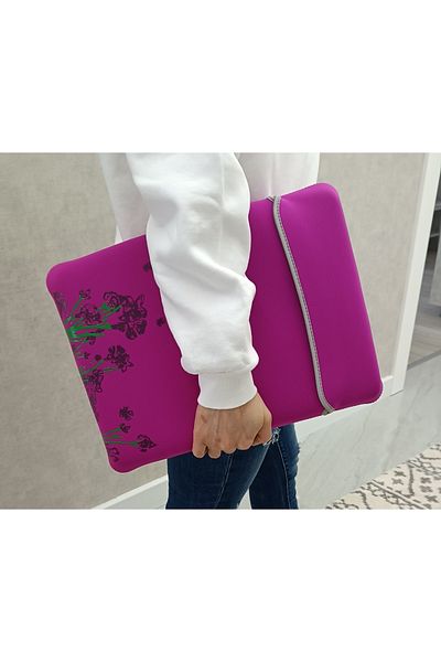 Case Club Water Resistant Neoprene Notebook Tablet Ipad Macbook Pro Air Pink Laptop Case Bag 13" Inch 15