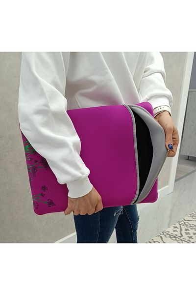 Case Club Water Resistant Neoprene Notebook Tablet Ipad Macbook Pro Air Pink Laptop Case Bag 13" Inch 15
