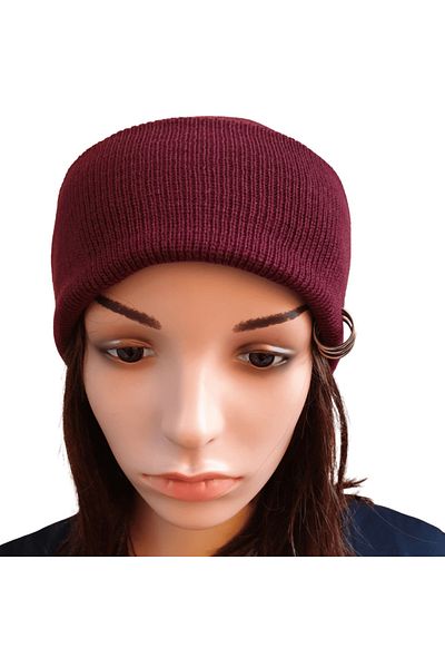 Ororabutik Μπορντό Piercing Beanie
