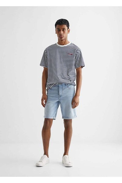 Mango Teen Dark Blue Plus Size Shorts & Bermuda for Kids