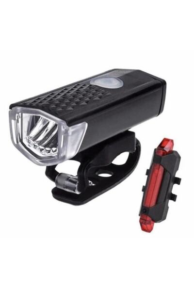 Asroya Su Geçirmez Usb Şarj Led Bisiklet Scooter Ön Far Arka Işık Lambası Işık Seti Bisiklet Far