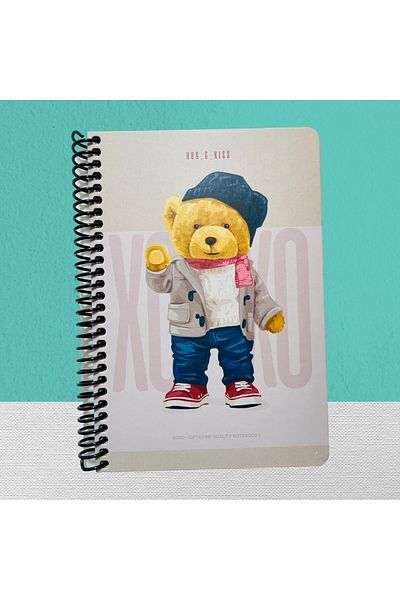Gıpta Xoxo Spiral Hard KpkNotebook 17x24 120 YpStriped