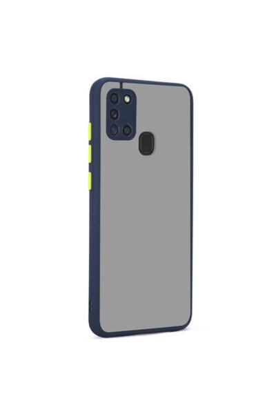 Rivor Samsung Galaxy A21s Uyumlu Kılıf 3d Kamera Korumalı Buzlu Renkli Sert S...