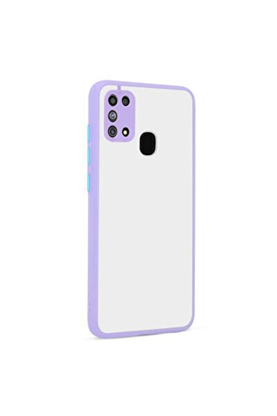 Rivor Samsung Galaxy M31 Uyumlu Kılıf 3d Kamera Korumalı Buzlu Renkli Sert Si...