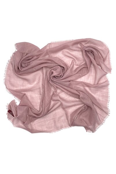 nazipek Flamlı Pamuklu Koyu Pudra Yazma Eşarp 100x100 Cm