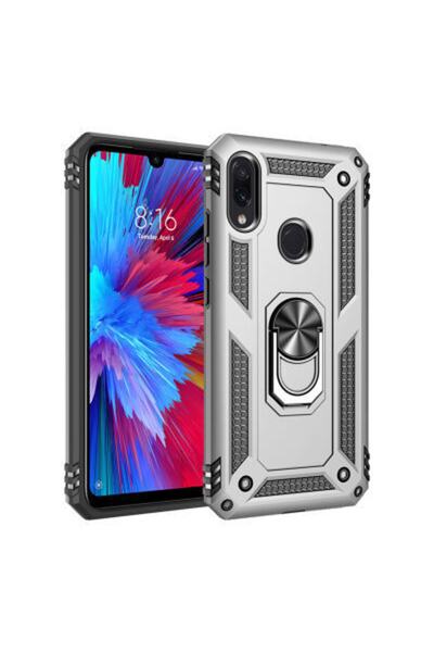 Rivor Xiaomi Redmi Note 7 Uyumlu Kılıf Military Armour Yüzüklü Standlı Koruyu...