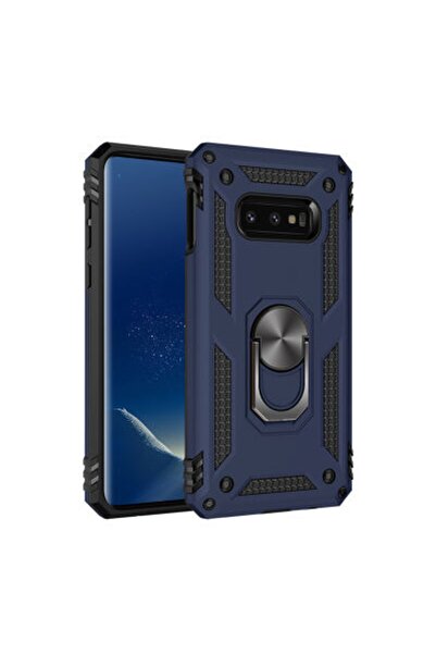 Rivor Samsung Galaxy S10e Uyumlu Kılıf Military Armour Yüzüklü Standlı Koruyu...