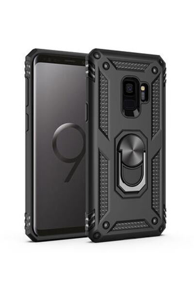 Rivor Samsung Galaxy S9 Uyumlu Kılıf Military Armour Yüzüklü Standlı Koruyucu...
