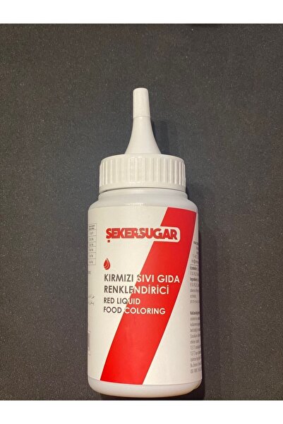 Elit parti Şeker Sugar Kırmızı Sıvı Gıda Boyası (120 Ml)