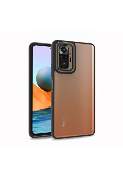 Rivor Xiaomi Redmi Note 10 Pro Kılıf Kamera Çıkıntılı Arkası Şeffaf Köşeleri ...