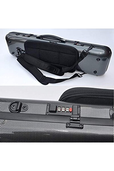 Tonal Karbon Fiber Dikdörtgen Keman Kutu Çanta