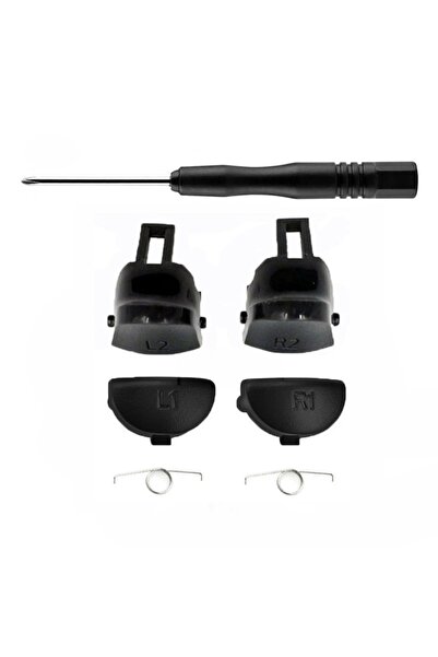 POPKONSOL Ps4 040 050 055 Omuz Tuşu Ve Tornavida Tamir Seti Playstation 4 Yed...