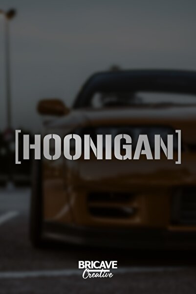 Bricave ملصق دراجة نارية بشعار Hoonigan Jdm مقاس 28 × 6 سم