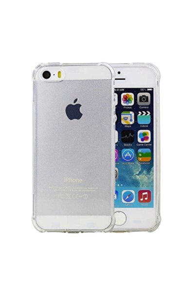 piblue Apple Iphone 5/5s/5se/5g Antishock Köşe Korumalı Darbe Emici Şeffaf Se...