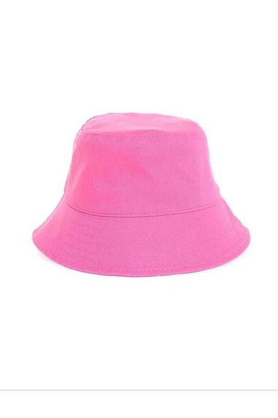 Betülce Hat Unisex Black Bucket Fisherman Hat - Candy Pink