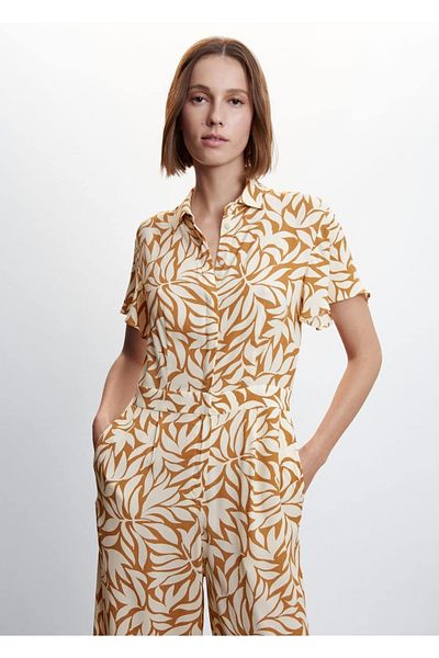 MANGO Woman Jumpsuit Lightweight and Fashionable Design