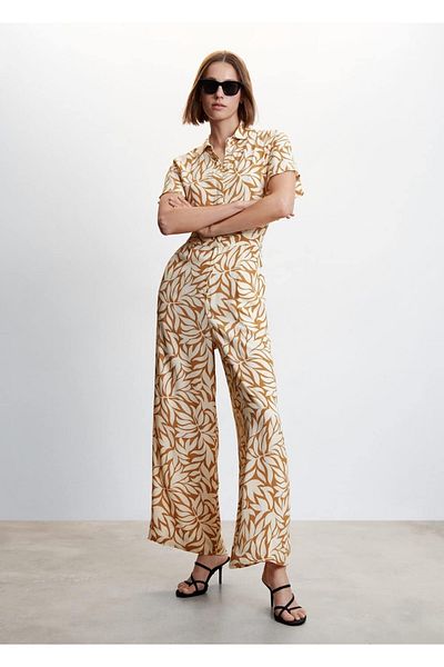 MANGO Woman Jumpsuit Lightweight and Fashionable Design