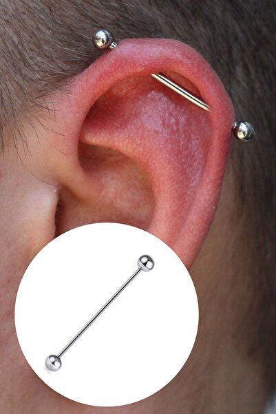 TakıConcept Titanyum Industrial Köprü Piercing