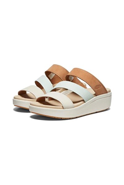 Keen 1027269 Ellecity Slide Natural Leather/clearly Aqua Kadın Terlik