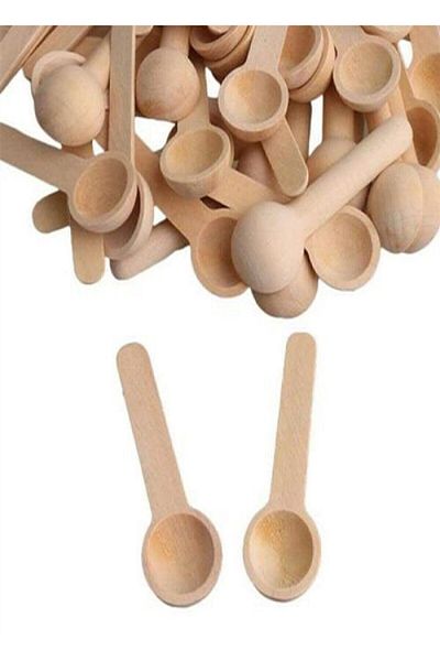 Hyd Wooden Spice Measuring Spoon 6 Pieces Wooden Mini Spoons