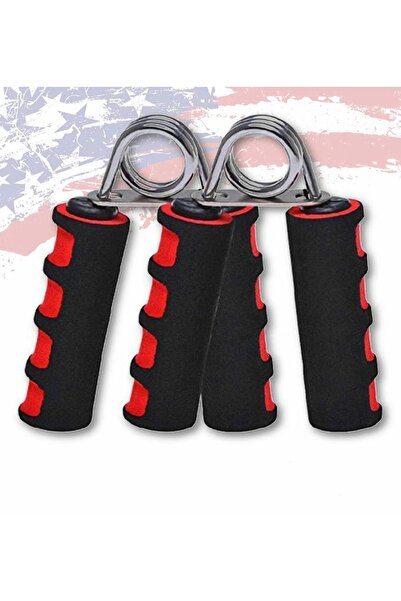 Leyaton Sünger Tutamaçlı İki Adet Deluxe El Yayı - Kırmızı & Siyah