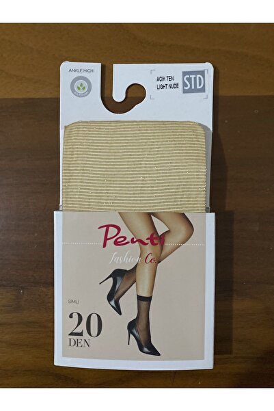 Penti Kadın Ten Rengi Simli Soket Çorap 20'den