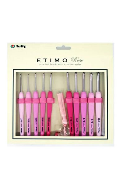 Tulip Etimo Rose Wool 10-Piece Wallet and Scissors Crochet Set