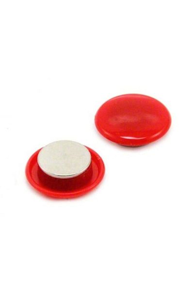 Bigpoint 30mm Magnet Red Magnet - 6-Piece Blister, Box of 12