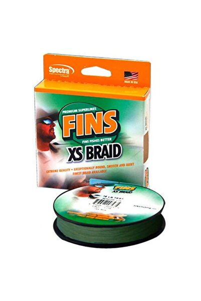 FINS حبل محبوك فائق النعومة Xs 137 Mt. 0.28 ملم 20 رطل. أخضر