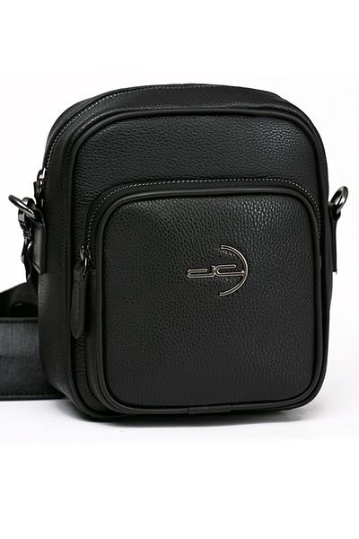 Deri Company Geantă de bază pentru bărbați cu model negru 116019
