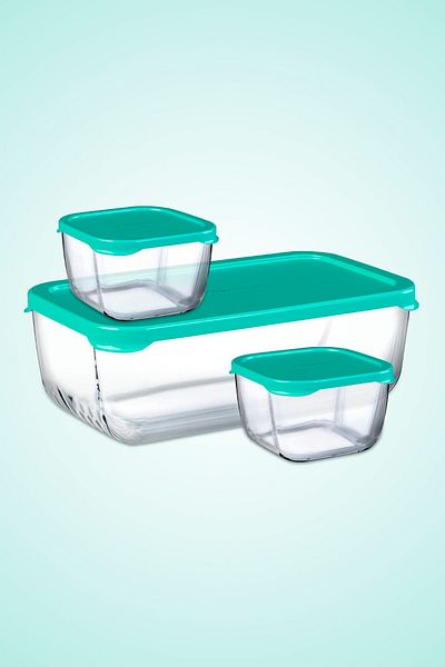 Paşabahçe 3 Piece Snowbox Storage Set