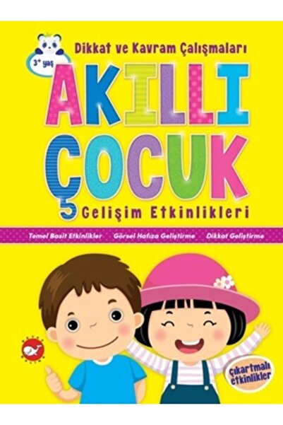 Beyaz Balina Yayınları Akıllı Çocuk Gelişim Etkinlikleri Dikkat Ve Kavram Çal...